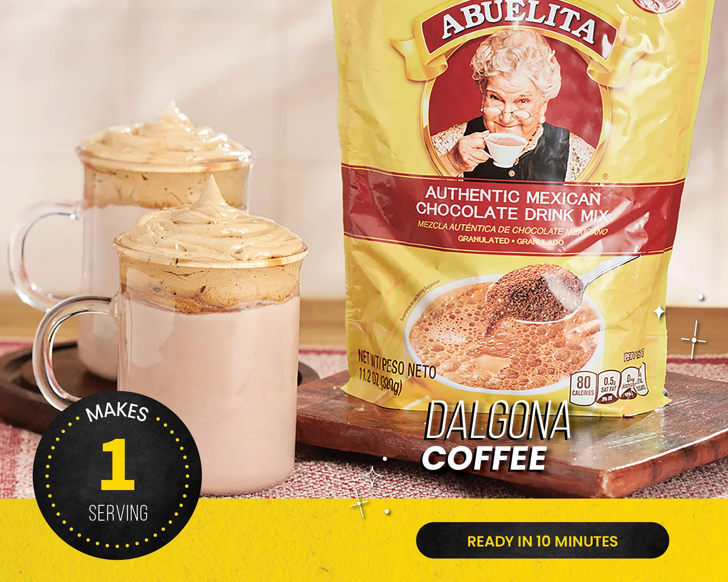 The Flavor Corner featuring Nestlé Abuelita Dalgona Coffee