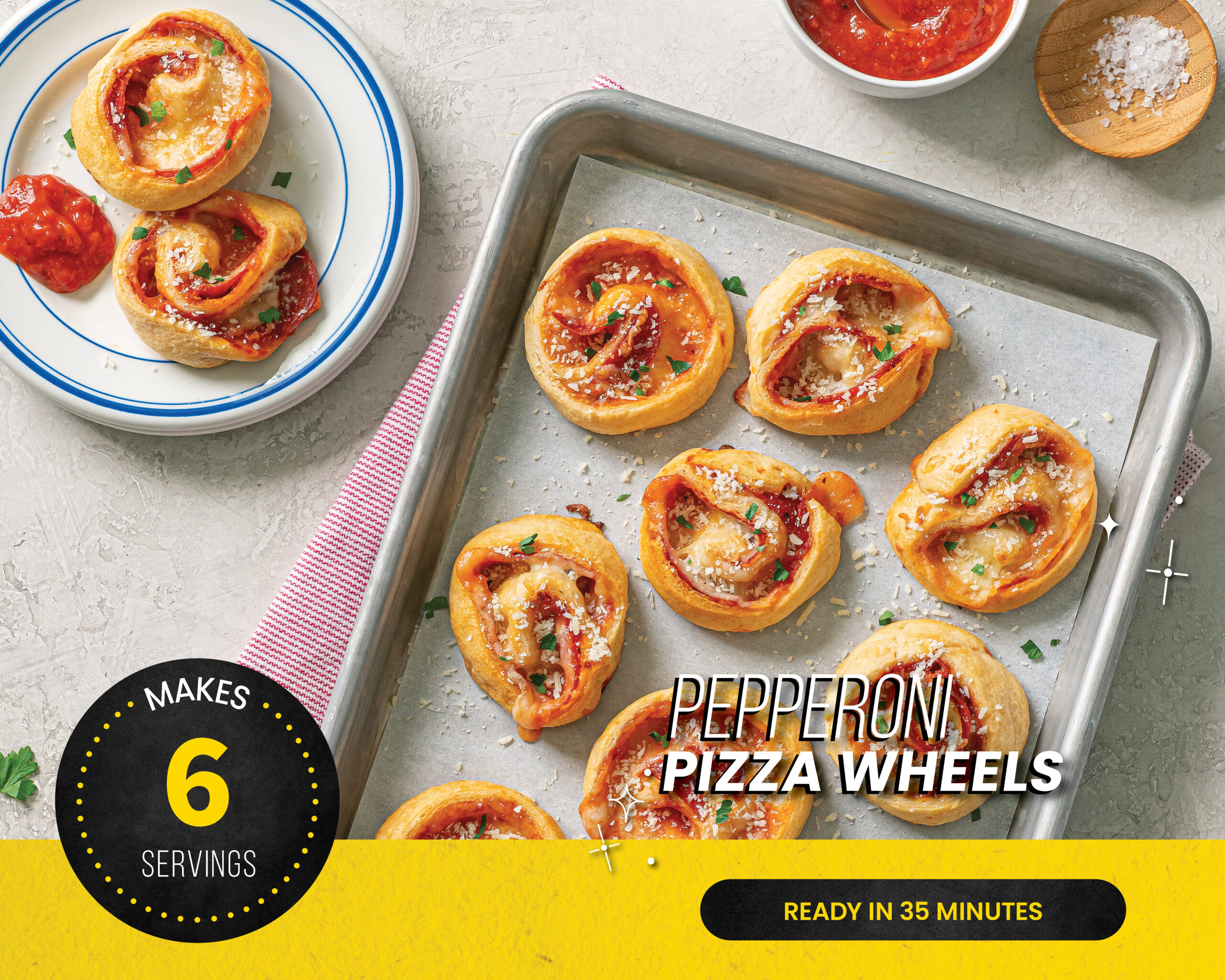 The Flavor Corner Pepperoni Pizza Wheels