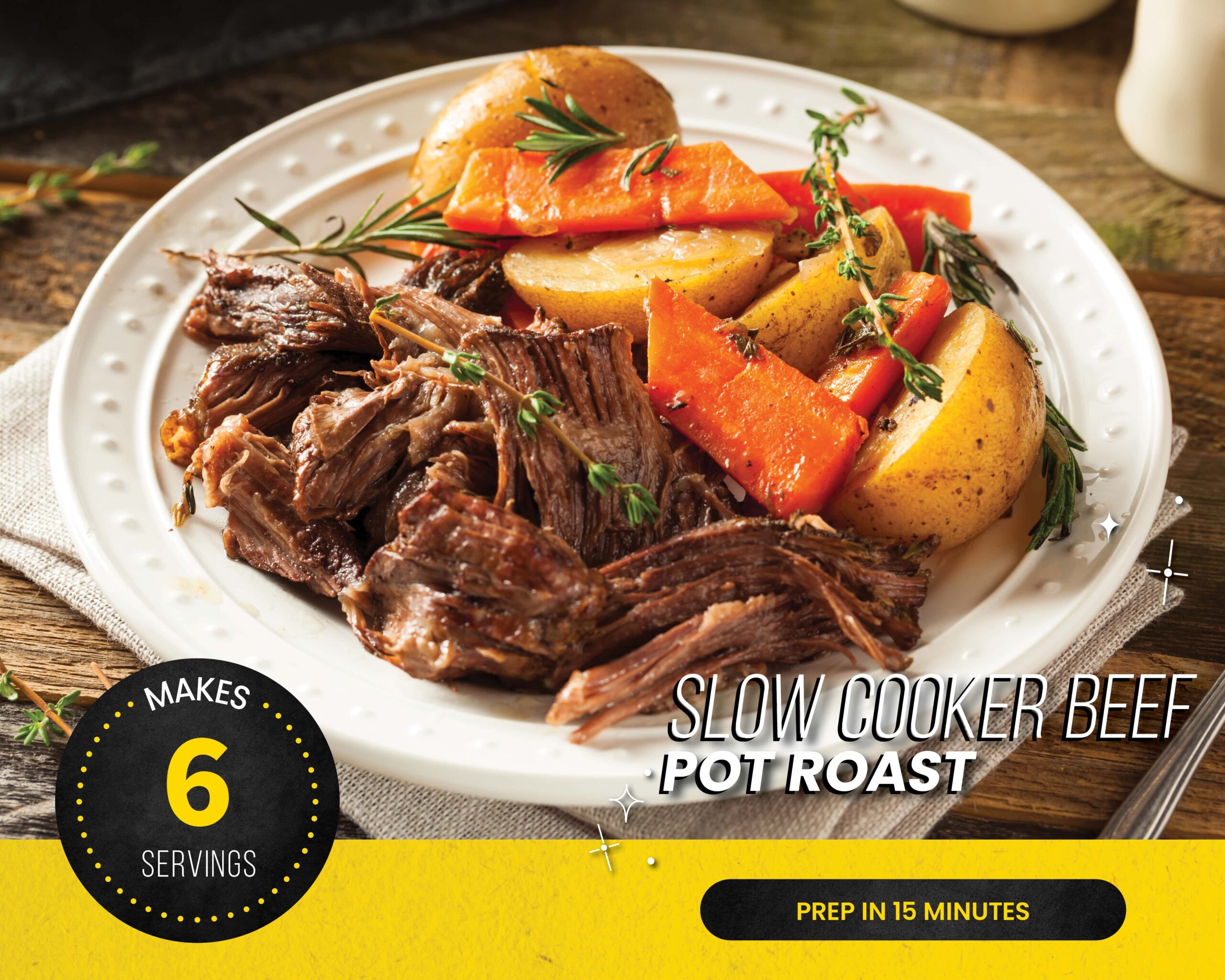 The Flavor Corner Slow Cooker Pot Roast